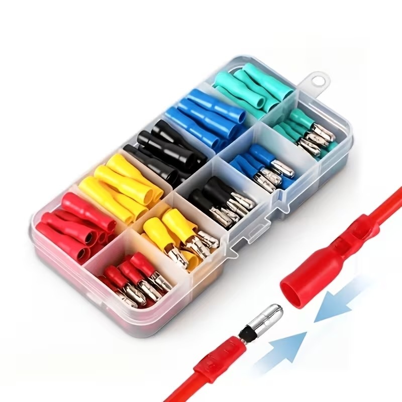 Insulated Male and Female Wire Crimp Terminal Assortment Set