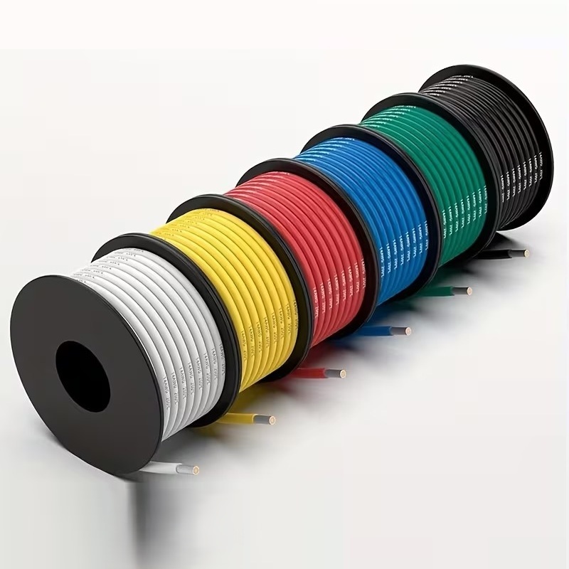 Flexible Tinned Copper Wire Spool Set in 6 Colors